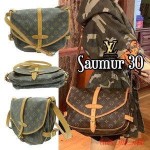 💎✨Authentic✨💎 Louis Vuitton Saumur 30 Shoulder Crossbody Bag Monogram Brown